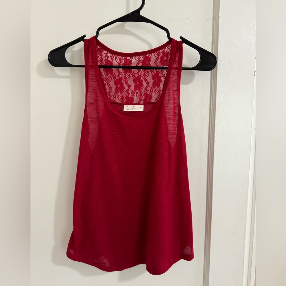 Medium Red BOBBIE BROOKS Tank Top